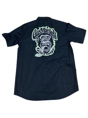 NWT Gas Monkey Garage Black Shirt Sz M W/ Logo Front & Back 100% Cotton Mens